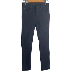 Denim Forum Black The Nico Mid Rise Skinny Crop Jeans Size 25
